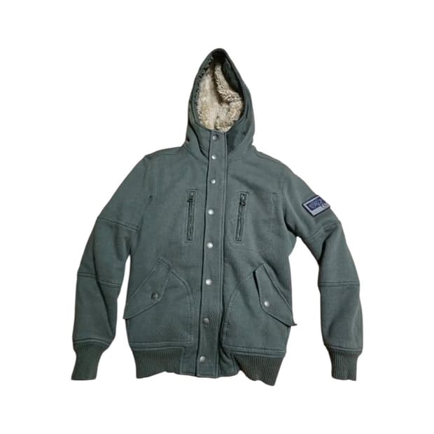 디젤 00‘s 아카이브 헤비보아 후드집업 카키