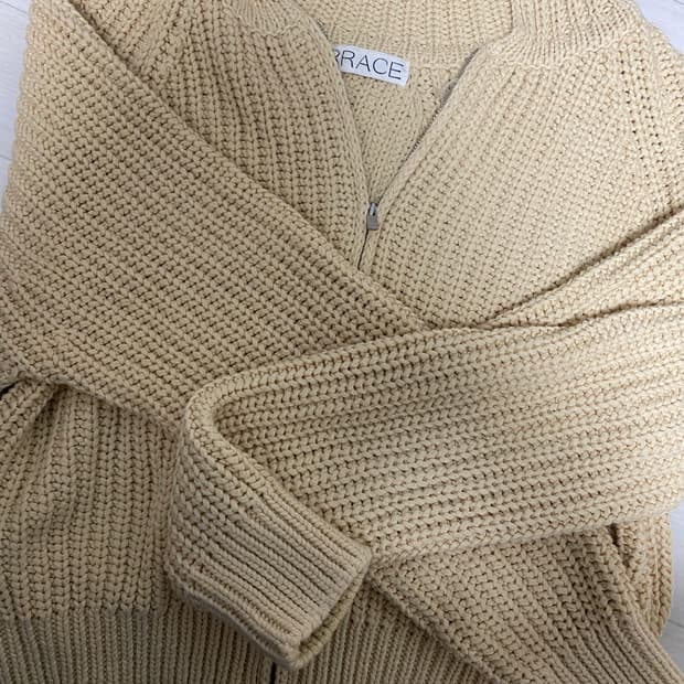 레이스 니트 가디건