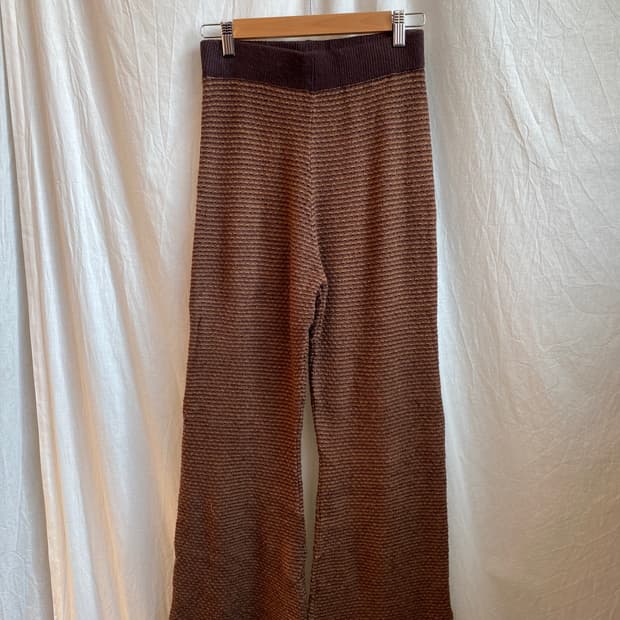 COEN 브라운니트밴딩팬츠(M)