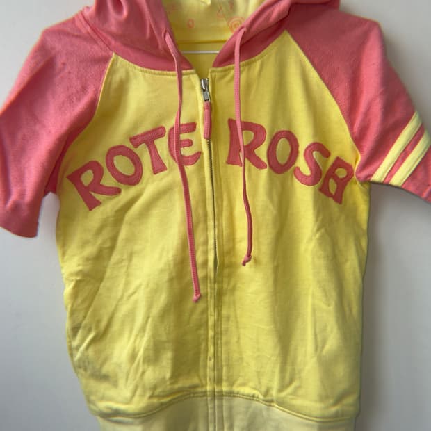 ROTE ROSA 집업 사탕 반팔 티셔츠 일본 빈티지 