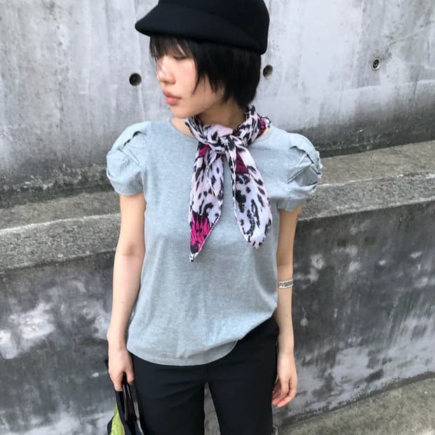 animal-print silk scarf 