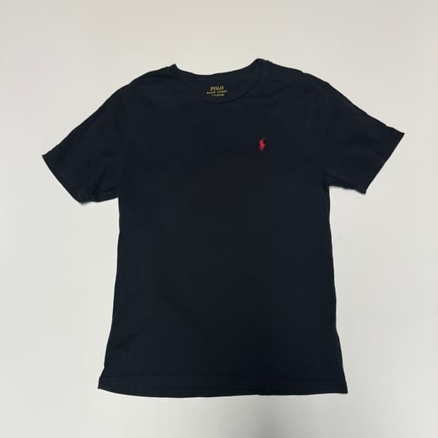 여성 폴로 랄프로렌 미니멀 반팔 티셔츠 S 블랙