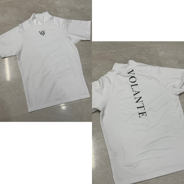 (새상품) 볼란테 W로고 기능성 반팔티 (화이트) 판매합니다