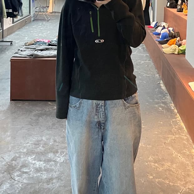 살로몬 카키커버트로 반집업 웜업 H910