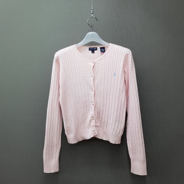랄프로렌 케이블 니트 가디건  걸즈 XL사이즈