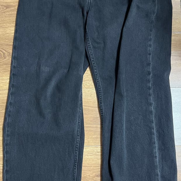 유니클로 와이드 스트레이트 진 dark grey 33 size(84)