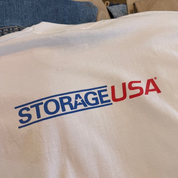 Storage USA 프로모션용 미국빈티지 미국티셔츠 xl