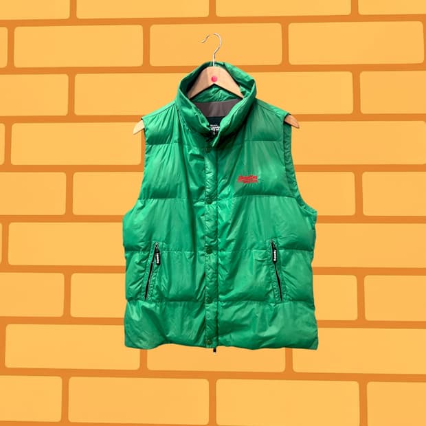 슈퍼드라이 더블 블랙 라벨 다운 베스트 (M)