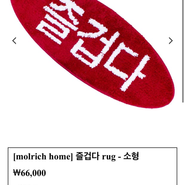 몰리치러그 삽니다 즐겁다러그 