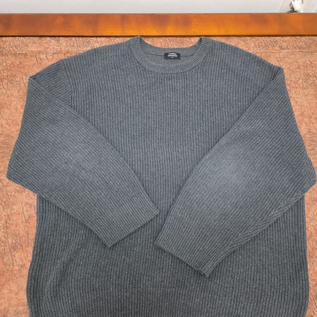 무신사스탠다드 라운드넥 골지 니트 XL