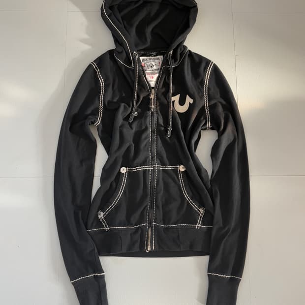 Truereligon  Slim Fit Hooded Zip-Up