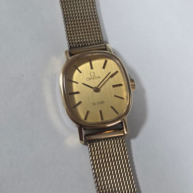 오메가 시계 빈티지 OMEGE 드빌 금장 수동 올제치 여성용