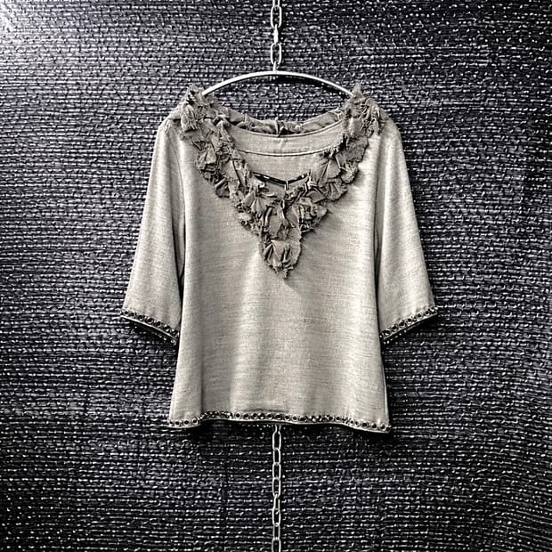 Cop.copine 프릴 블라우스