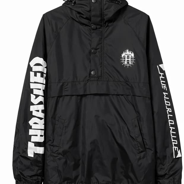 [L] 트래셔 x 허프 콜라보 바람막이 아노락