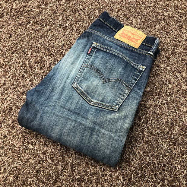 리바이스 514 워싱 데님 팬츠
