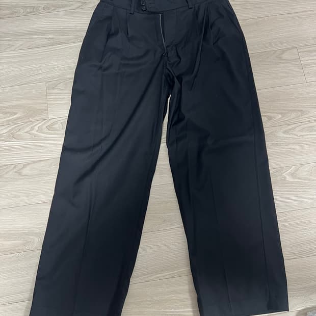 24aw 어나더오피스 산티아고 슬랙스 2 블랙