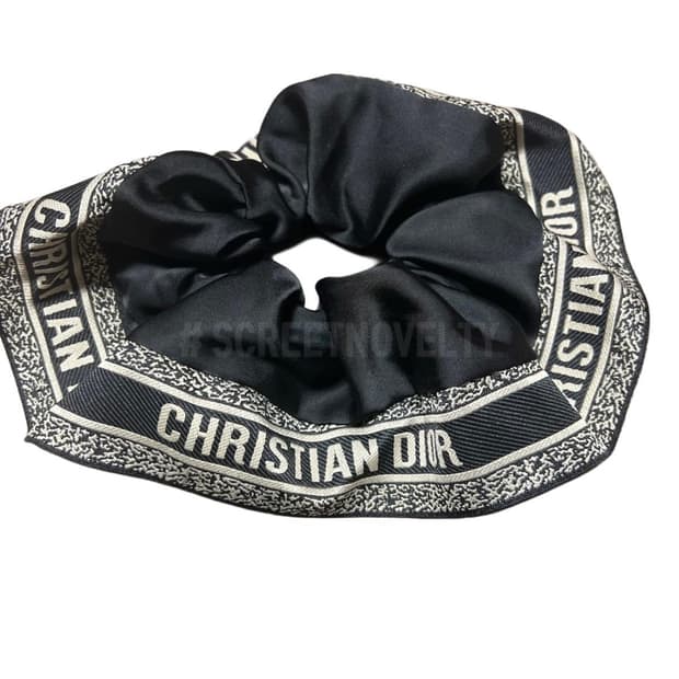 크리스찬 디올 클래식 빈티지 헤어슈슈 