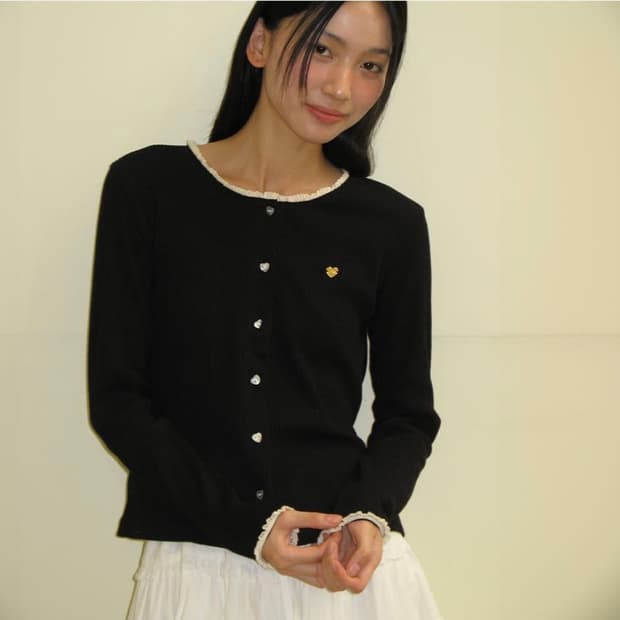 론론 가디건 (black)