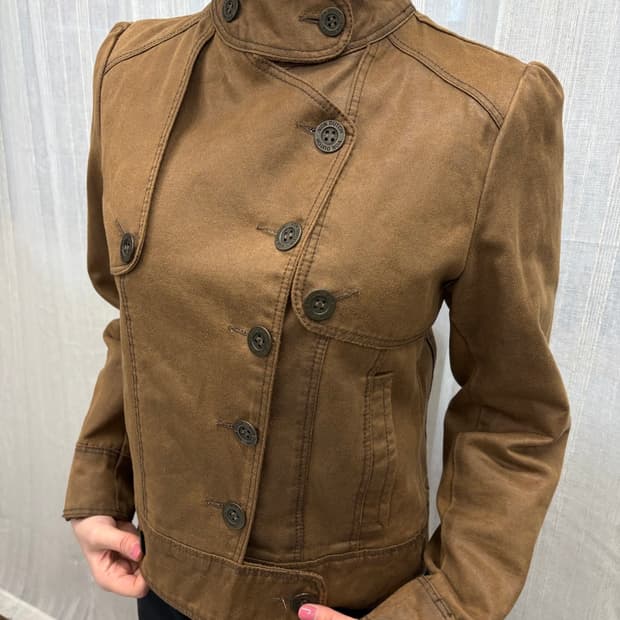 Von Dutch 본 더치 스웨이드 브라운 라이더 자켓