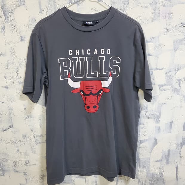 NBA 시카고 불스 반팔 티셔츠 그레이