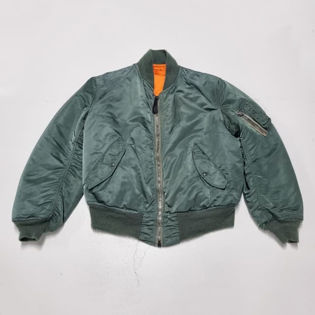 90S 알파인더스트리 MA-1 올리브 그린 - M 