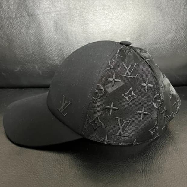 루이비통 블랙 모노그램 매쉬캡