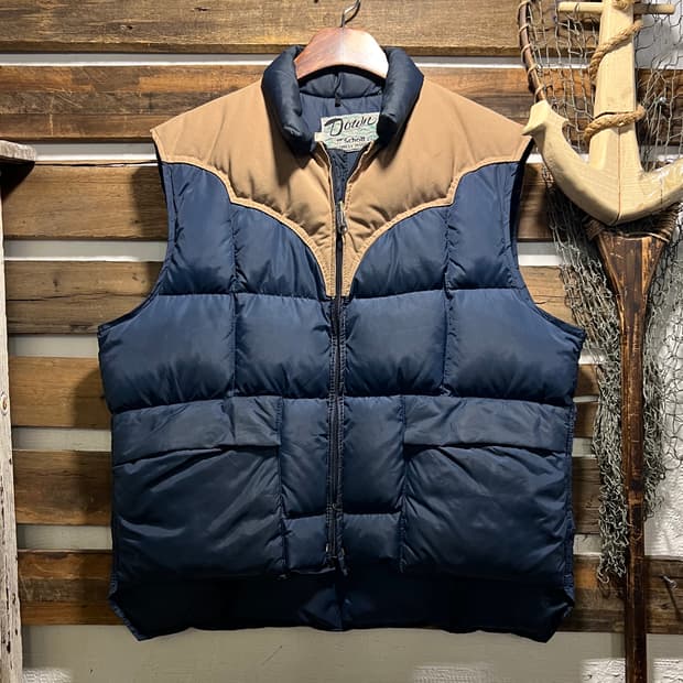 [L]90's SCHOTT USA 쇼트 덕다운 요크 패딩 베스트