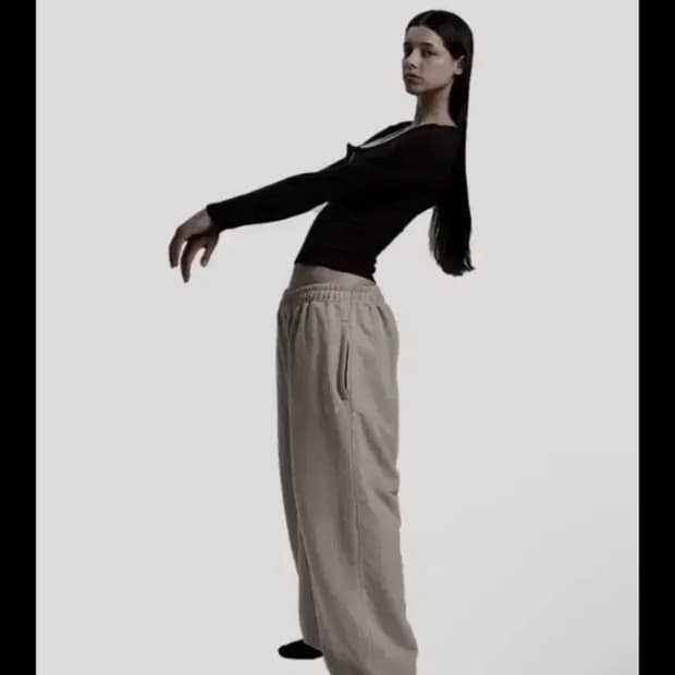 오도어 몰리조거 베이지 2 기모x