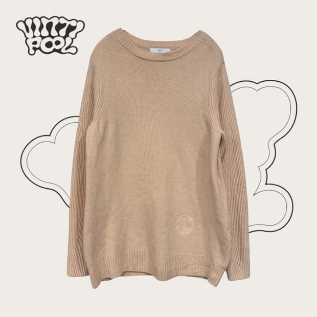 DEWL 듀엘 100% 울 니트 55 베이지