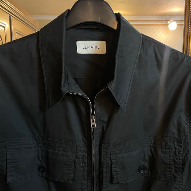 르메르 셔츠 집업 블루종 46