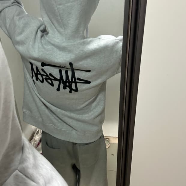 스투시 애쉬헤더 후드집업 m