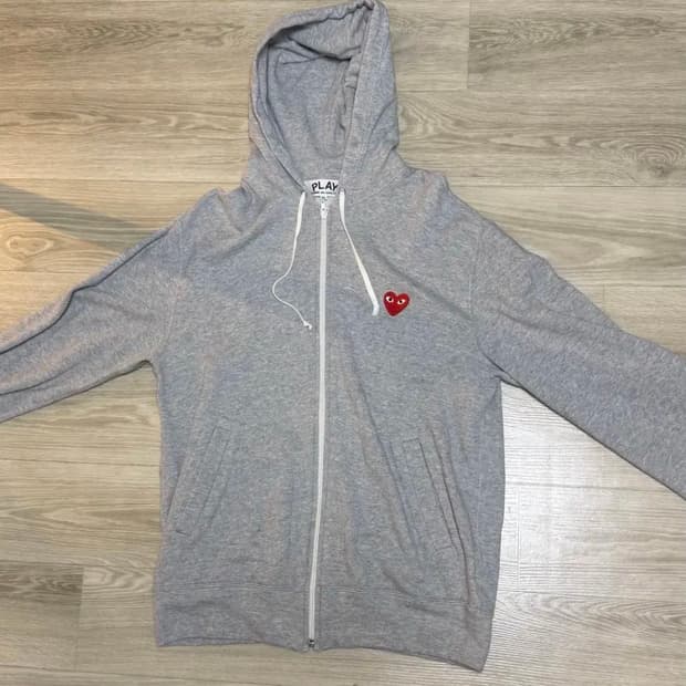 꼼데가르송 후드집업 그레이xL