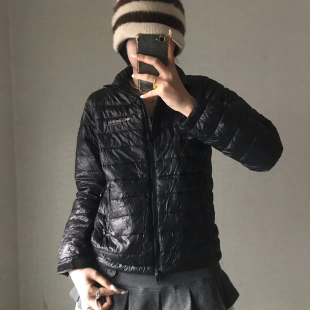 콜롬비아 블랙 경량패딩