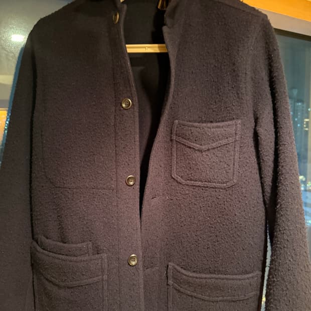 Drake's 네이비 카센티노 초어자켓 36사이즈