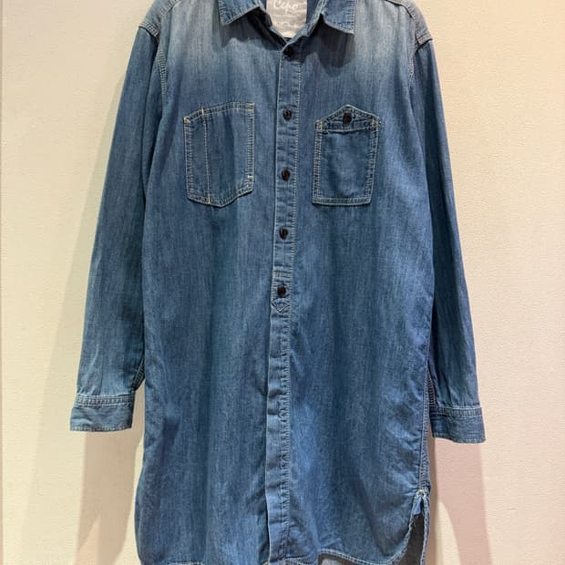 Cepo Denim Long Shirt Dress