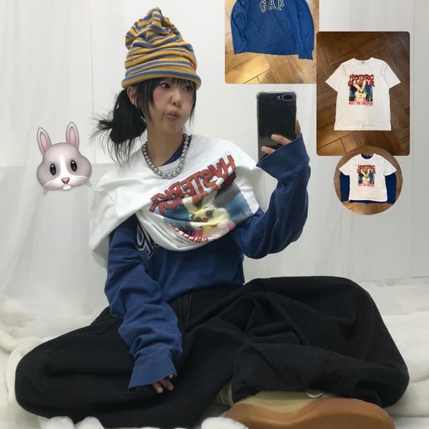 Hysteric Glamour Punk Rabbit T-shirt