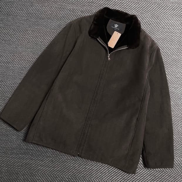 HANDOCK 빈티지 아카이브 헤링본 퍼 트리밍 자켓 브라운y 5338