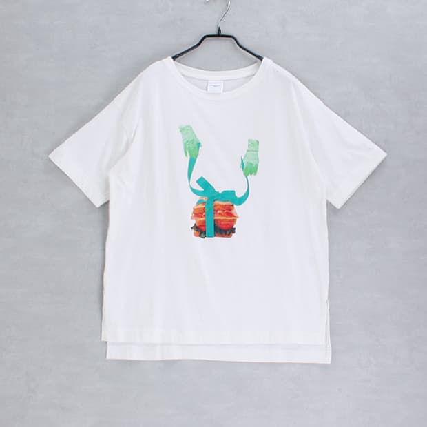 TONDABAYASHI RAN x GU _ print tee