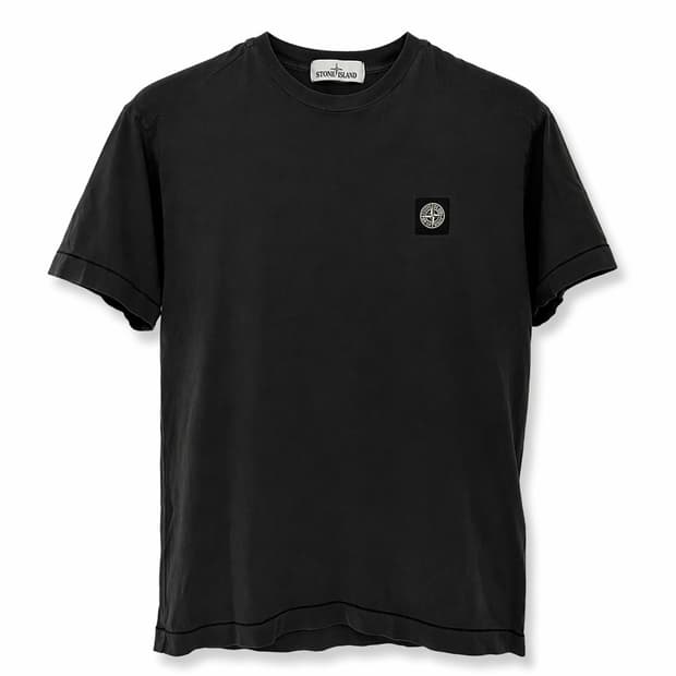스톤 아일랜드 로고 패치 반팔티