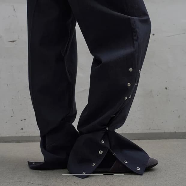 엘씨디씨티엠 SIDE SNAP WIDE TROUSERS