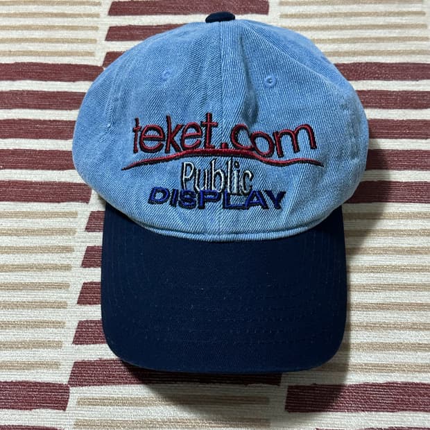 테켓 TEKET 데님 캡 모자