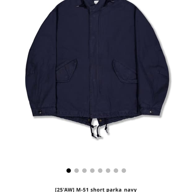 퍼렌 m51 숏파카 네이비 새상품
