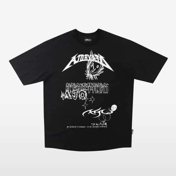 [PBA] AJO Collage T-Shirt [BLACK]