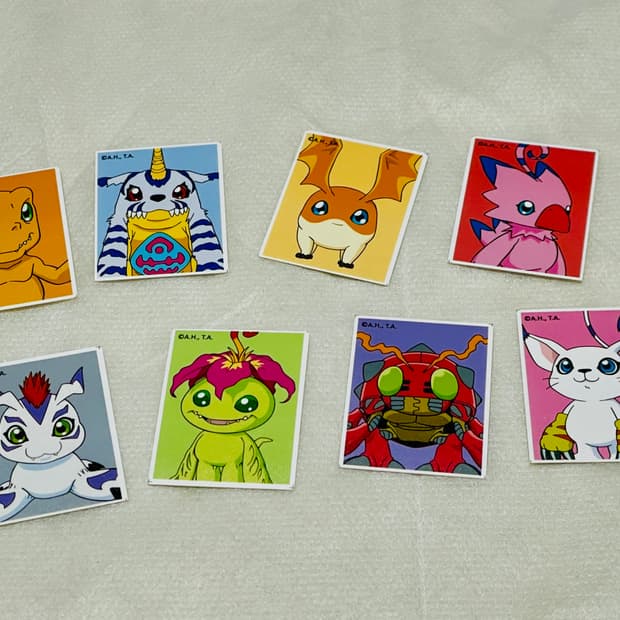 디지몬 어드벤처 증명사진 8장 세트