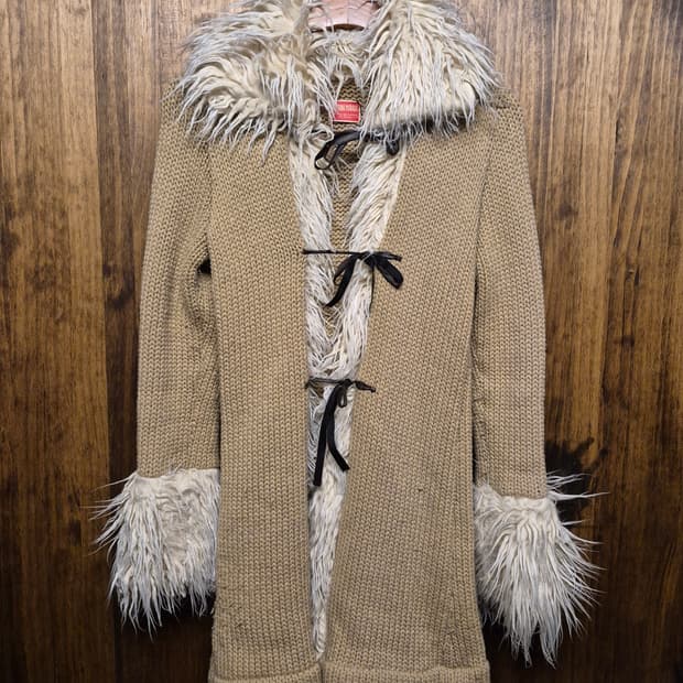 VINTAGE KINT FUR CARDIGAN 