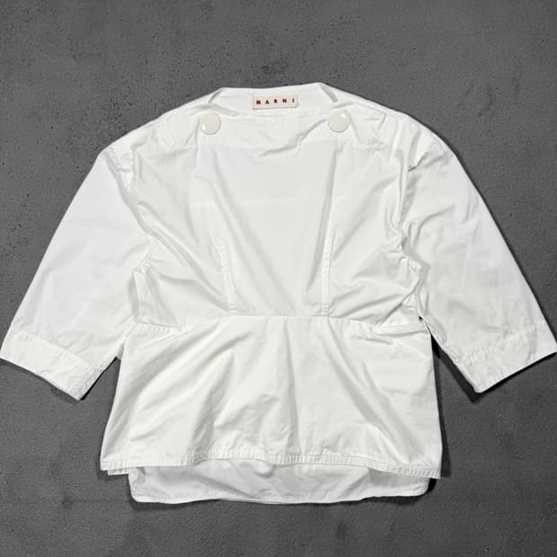 Marni 마르니 화이트 블라우스