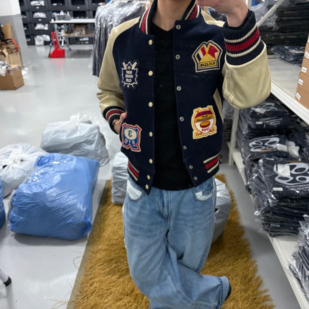 80‘s vintage 바시티 자켓