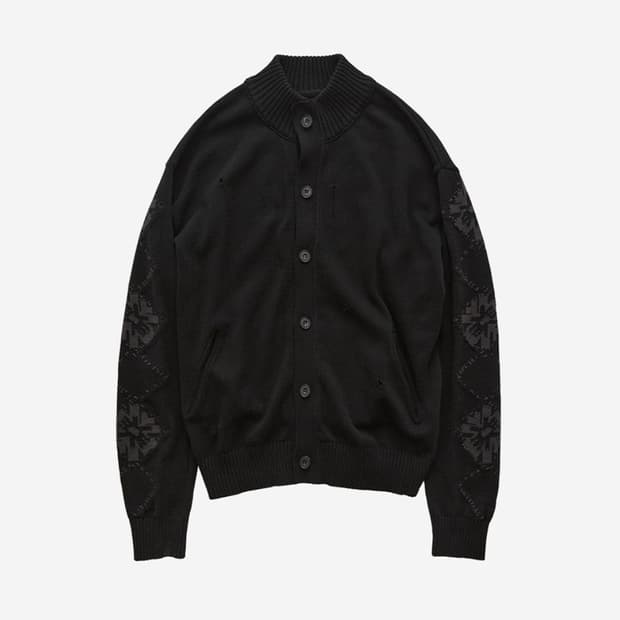 [3]폴리테루 에스닉 버튼업 가디건 차콜