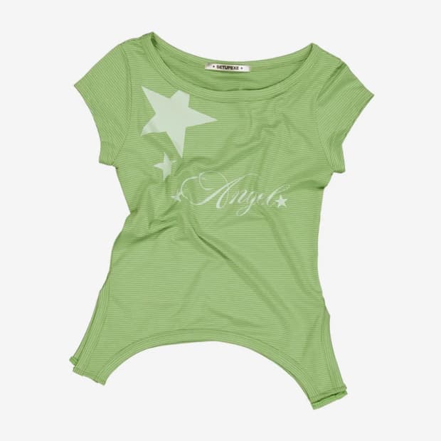 setupexe 셋업이엑스이 stripe angel top green