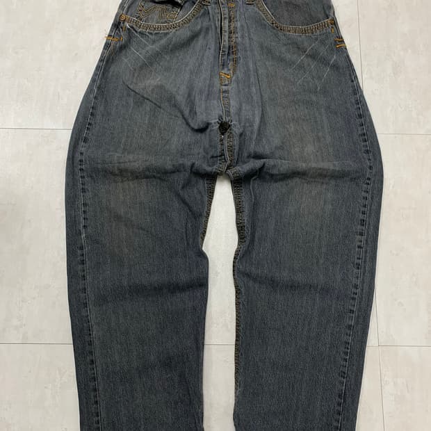 Robins jeans 흑청 데님 팬츠 #112